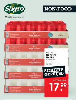 Sligro BonFire Refills aanbieding
