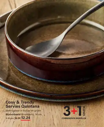 Sligro Cosy & Trendy Servies Quintana aanbieding