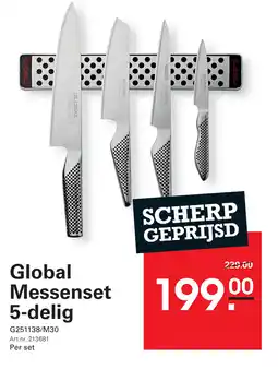 Sligro Global Messenset 5-delig aanbieding