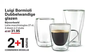 Sligro Luigi Bormioli Dubbelwandige glazen aanbieding