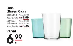 Sligro Onis Glazen Cidra aanbieding