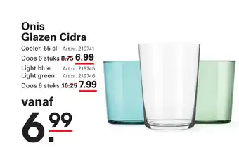 Sligro Onis Glazen Cidra aanbieding