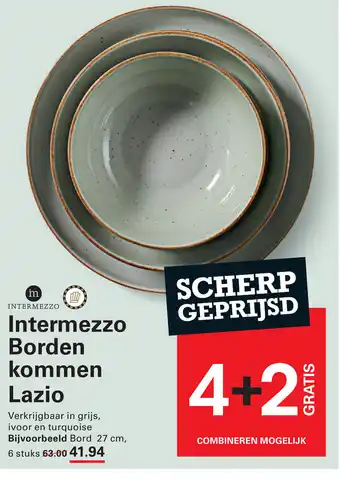 Sligro Intermezzo Borden kommen Lazio aanbieding