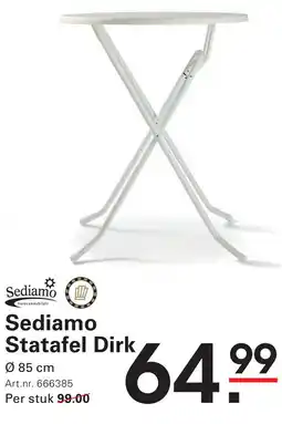 Sligro Sediamo Statafel Dirk aanbieding