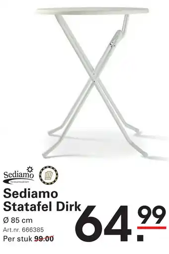 Sligro Sediamo Statafel Dirk aanbieding