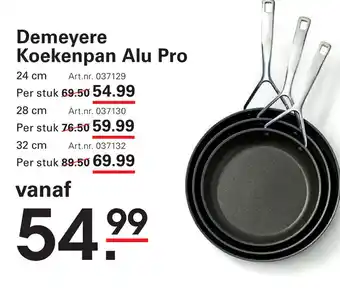 Sligro Demeyere Koekenpan Alu Pro aanbieding