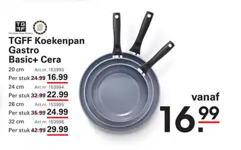 Sligro TGFF Koekenpan Gastro Basic+ Cera aanbieding