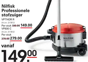 Sligro Nilfisk Professionele stofzuiger aanbieding