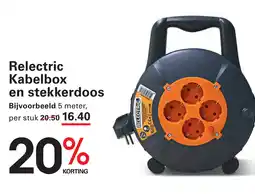 Sligro Relectric Kabelbox en stekkerdoos aanbieding