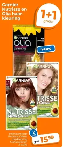 Trekpleister Garnier Nutrisse en Olia Haarkleuring aanbieding