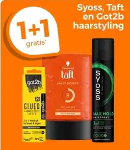 Trekpleister Syoss, Taft en Got2b haarstyling aanbieding