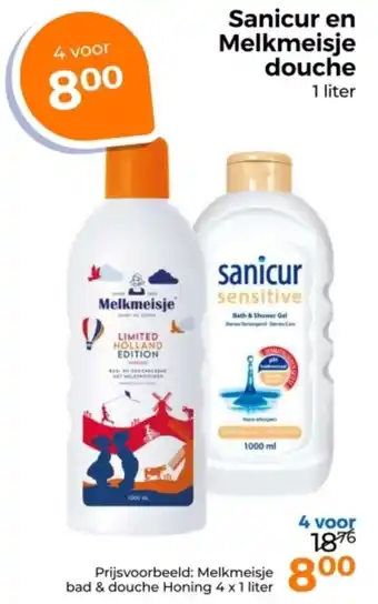 Trekpleister Sanicur en Melkmeisje douche aanbieding