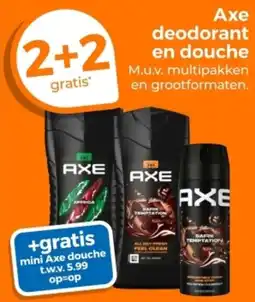 Trekpleister Axe deodorant en douche aanbieding