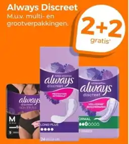 Trekpleister Always Discreet aanbieding