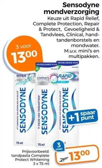 Trekpleister Sensodyne mondverzorging aanbieding