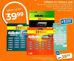 Trekpleister Gillette en Venus L-pak aanbieding