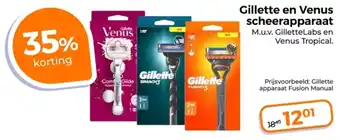 Trekpleister Gillette en Venus scheerapparaat aanbieding