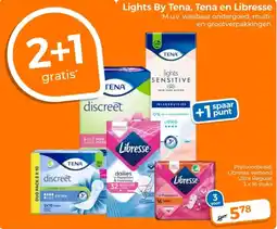 Trekpleister Lights By Tena, Tena en Libresse aanbieding