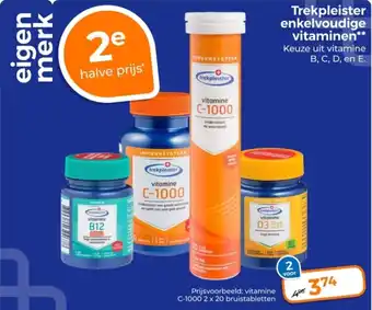 Trekpleister Trekpleister enkelvoudige vitaminen aanbieding