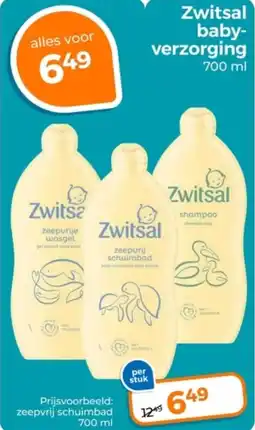 Trekpleister Zwitsal babyverzorging aanbieding