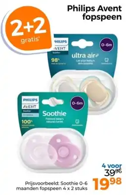Trekpleister Philips Avent fopspeen aanbieding