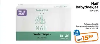 Trekpleister Naïf babydoekjes aanbieding