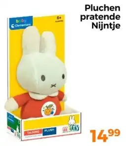 Trekpleister Pluchen pratende Nijntje aanbieding