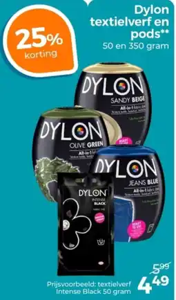Trekpleister Dylon textielverf en pods aanbieding