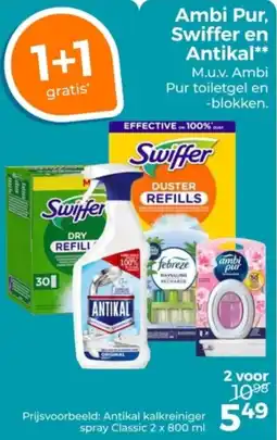 Trekpleister Ambi Pur, Swiffer en Antikal aanbieding
