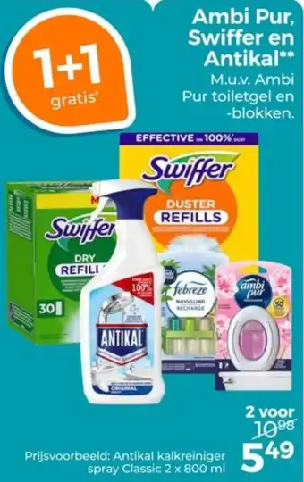 Trekpleister Ambi Pur, Swiffer en Antikal aanbieding