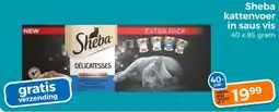 Trekpleister Sheba kattenvoer in saus vis aanbieding