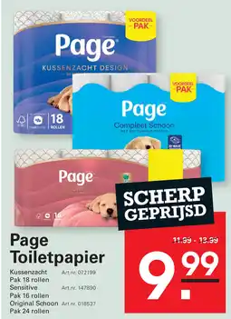 Sligro Page Toiletpapier aanbieding