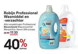Sligro Robijn Professional Wasmiddel en verzachter aanbieding