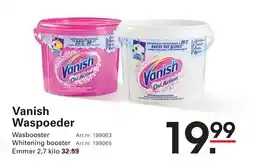Sligro Vanish Waspoeder aanbieding