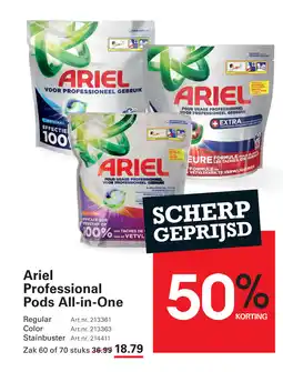 Sligro Ariel Professional Pods All in One aanbieding
