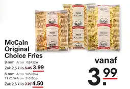 Sligro McCain Original Choice Fries aanbieding