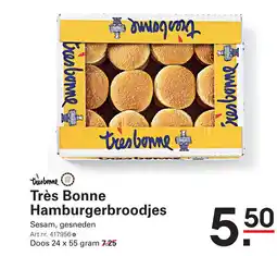 Sligro Très Bonne Hamburgerbroodjes aanbieding