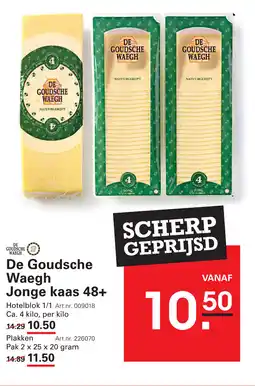 Sligro De Goudsche Waegh Jonge kaas 48+ aanbieding