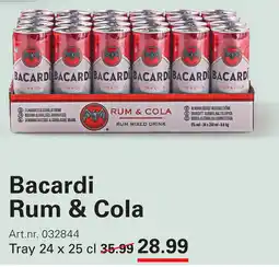 Sligro Bacardi Rum & Cola aanbieding