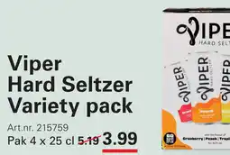 Sligro Viper Hard Seltzer Variety pack aanbieding