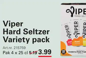 Sligro Viper Hard Seltzer Variety pack aanbieding