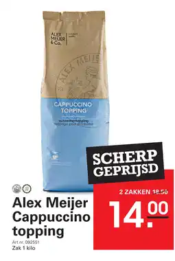 Sligro Alex Meijer Cappuccino topping aanbieding