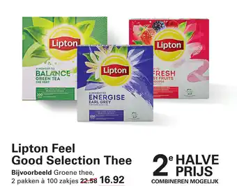 Sligro Lipton Feel Good Selection Thee aanbieding