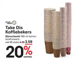 Sligro Take Dis Koffiebekers aanbieding