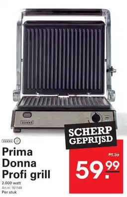 Sligro Prima Donna Profi grill aanbieding