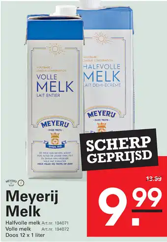 Sligro Meyerij Melk aanbieding