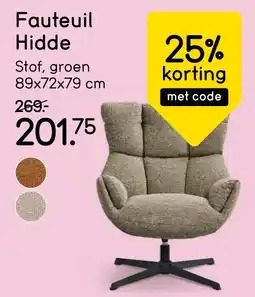 Leen Bakker Fauteuil Hidde aanbieding
