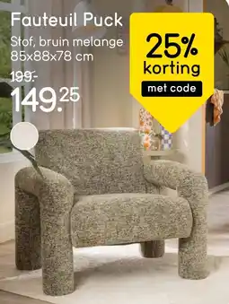 Leen Bakker Fauteuil Puck aanbieding