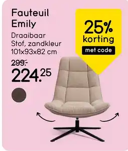 Leen Bakker Fauteuil Emily aanbieding