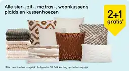 Leen Bakker Alle sier, zit, matras, woonkussens plaids en kussenhoezen aanbieding